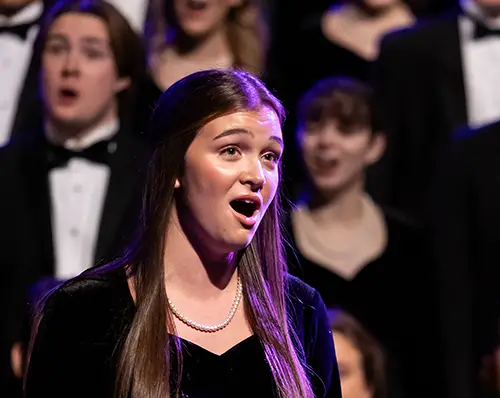 Singing during Christmas with Wartburg